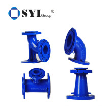 Ductile Iron Tee Elbow Cross Flange Pipe Fitting for Pipe Connection